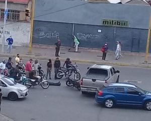 Motorizado fue arrollado en la avenida San Martín este #13Nov (FOTO)