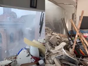 “No sé si me van a rescatar”: Así se vivió la explosión desde el interior del edificio en Madrid (VIDEO)