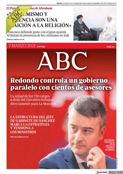 Portadas de la prensa internacional de este domingo 7 de marzo de 2021