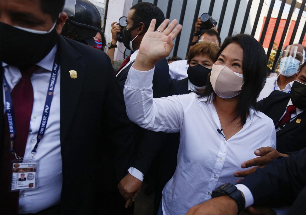 Keiko Fujimori pasó al segundo lugar en el escrutinio provisorio de las elecciones presidenciales en Perú