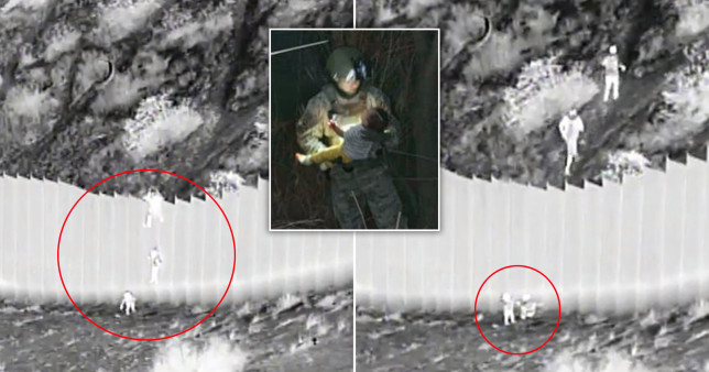 Revelan un VIDEO en que contrabandistas arrojan a niños pequeños sobre el muro fronterizo de EEUU