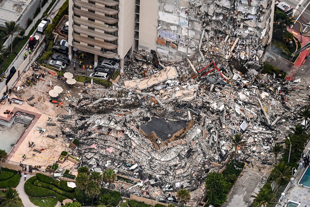Derribo energético: La técnica que usarán para demoler los restos del edificio colapsado en Miami