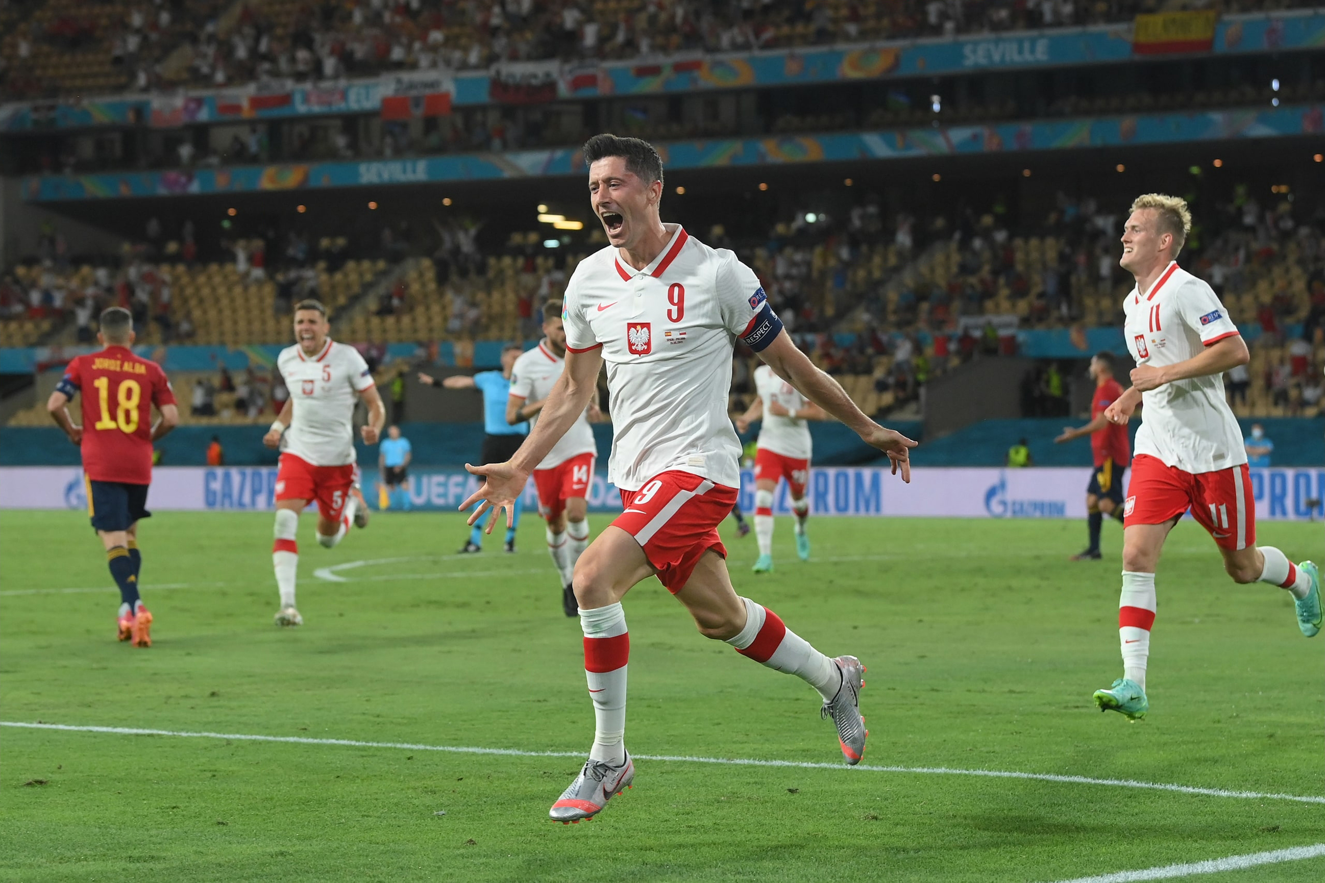 Lewandowski arruinó el primer triunfo de España en la Eurocopa