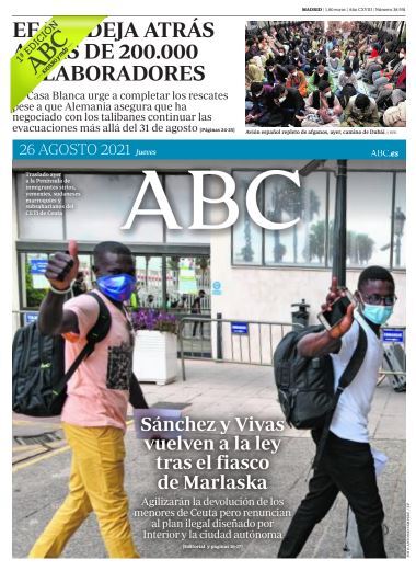 Portadas de la prensa internacional de este jueves 26 de agosto de 2021