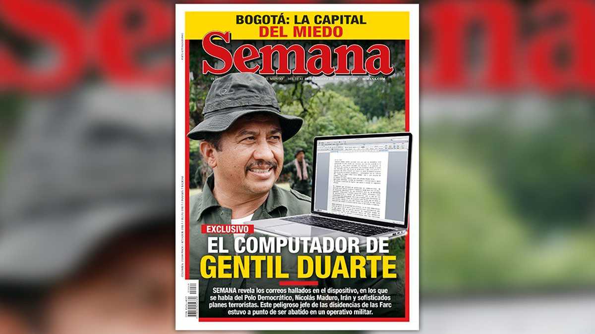 Semana: La computadora de Gentil Duarte, en los correos se habla del Polo Democrático, Maduro, Irán y planes terroristas