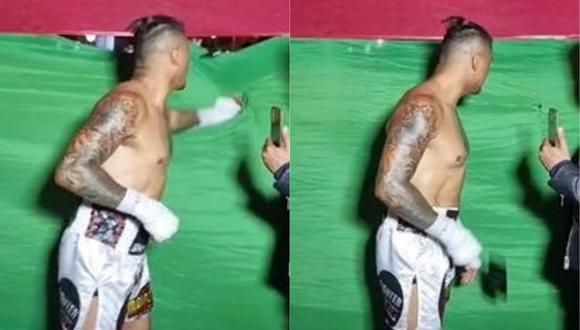 PERDIÓ EL CONTROL: La reacción de un boxeador peruano contra una mujer que se burló de él previo a su pelea (Video)