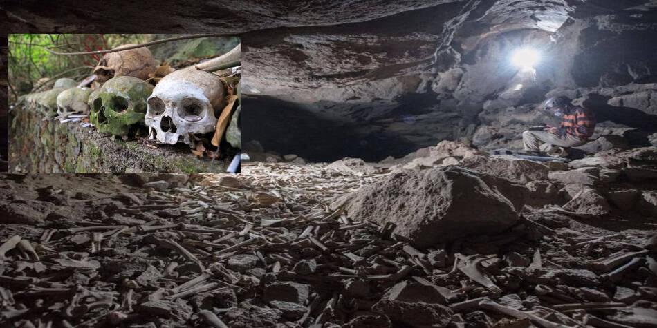 La terrorífica cueva llena de huesos y cráneos en Arabia Saudita: ¿Quién o qué estuvo ahí?