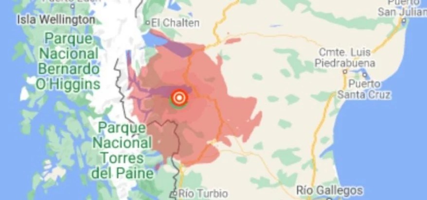 Un terremoto de magnitud 5,5 sacude la provincia argentina de Santa Cruz