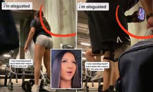 ¡Depravado! Capturó a sujeto que la grababa mientras hacía ejercicios en un gimnasio de EEUU (VIDEO)