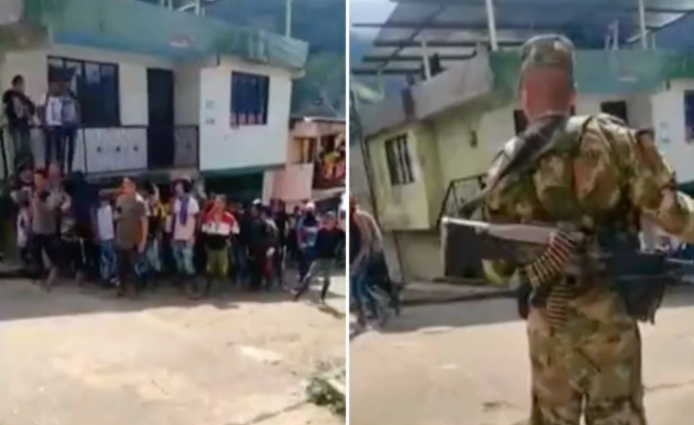 Con machetes en mano, habitantes de El Rosario, Nariño, expulsaron a miembros del Ejército colombiano