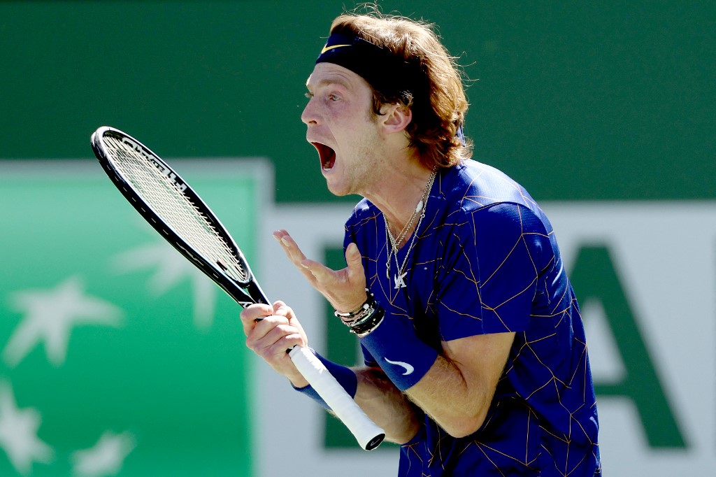 El ruso Rublev sigue intratable y se metió en semifinales de Indian Wells