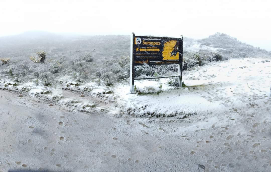 Después de 60 años nevó en la localidad de Sumapaz en Bogotá (FOTOS)