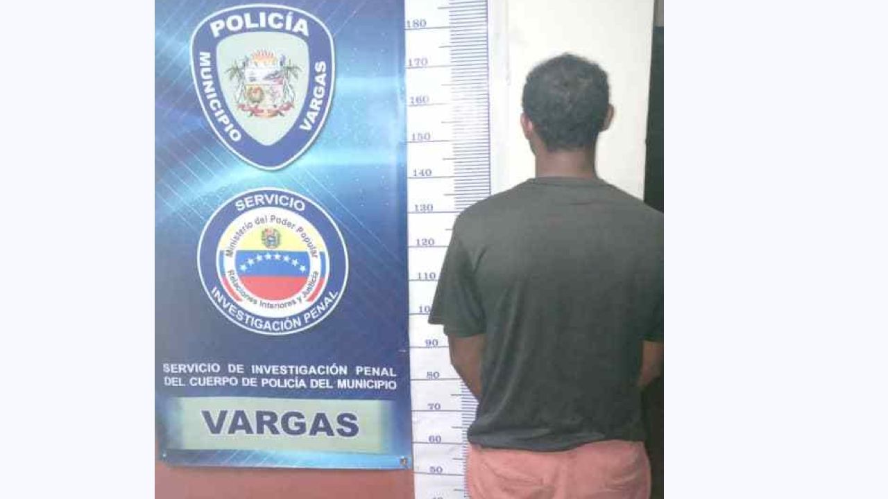 Preso por caerle a pedradas a su novia en Vargas