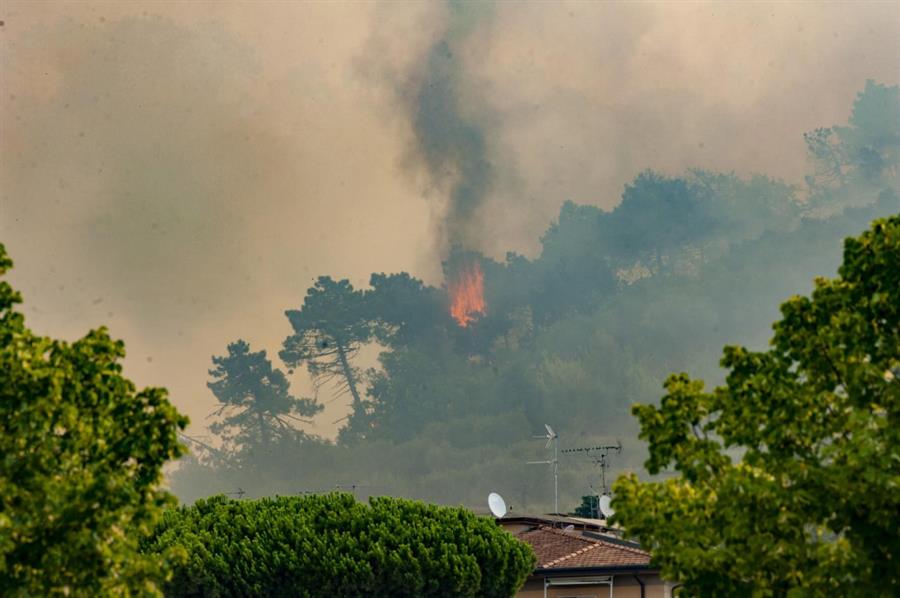 Los incendios forestales se extienden por Italia mientras aumenta el calor