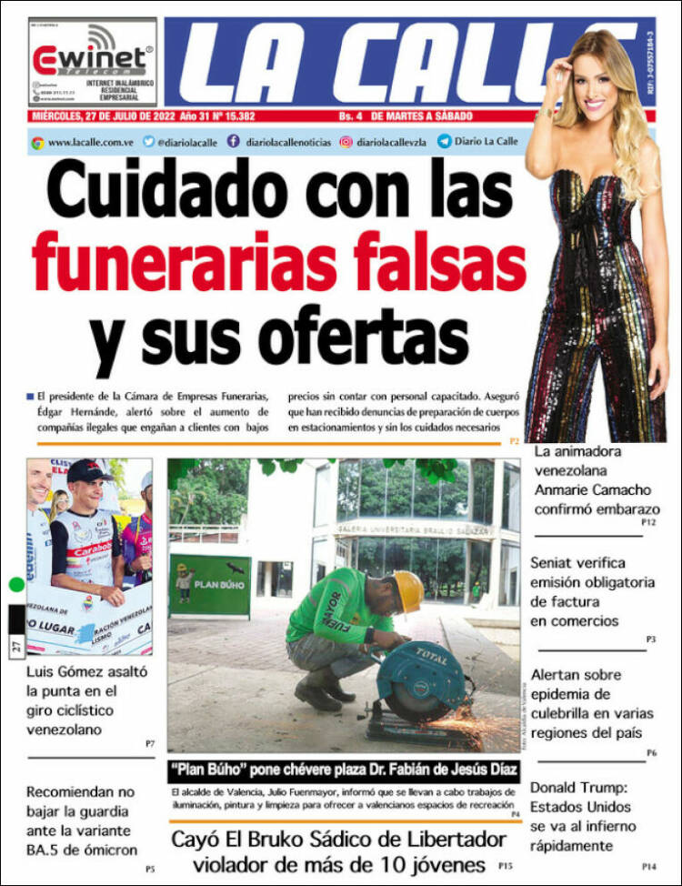 Portadas de este miércoles 27 de julio de 2022