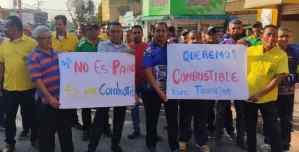 Transportistas se fueron a la calle en Barinas en segundo día de protesta por combustible