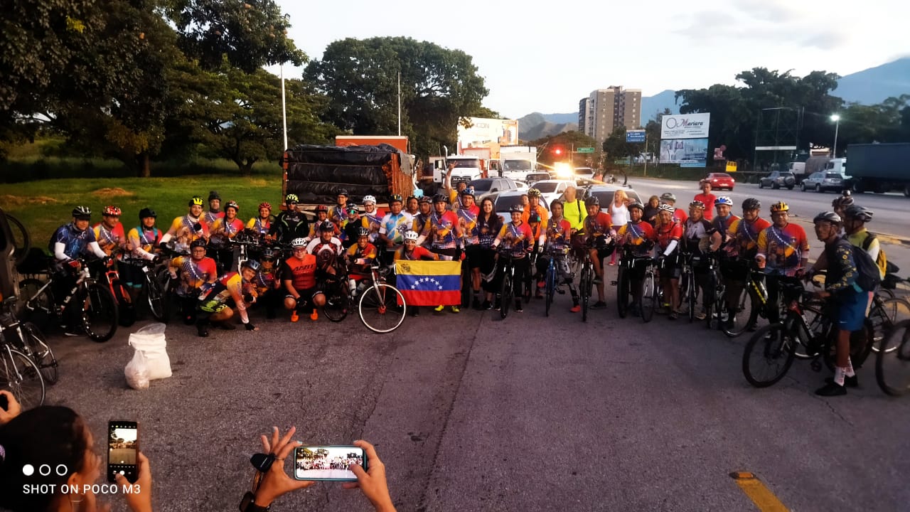 Arrancó este #9Sep la bici peregrinación desde Maracay hacia el Santuario Nuestra Señora de Coromoto (FOTOS)