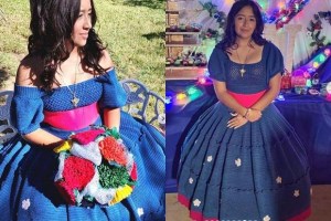 VIRAL: Tejió su propio vestido para celebrar sus quinceaños en EEUU y su historia le dio la vuelta al mundo