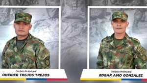 Identificaron a los soldados asesinados por disidencias de las Farc en Cauca