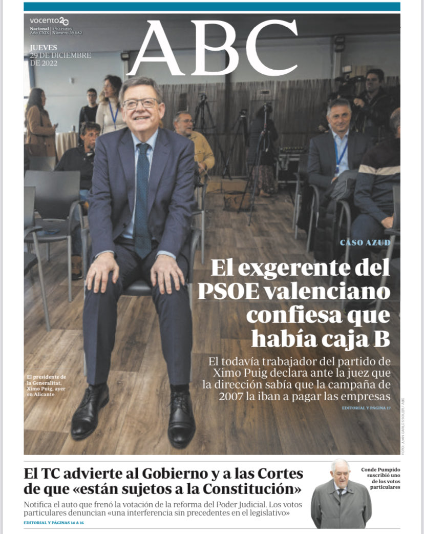 Portadas de la prensa internacional de este jueves 29 de diciembre de 2022