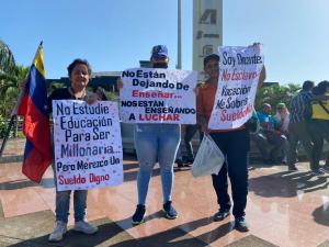 Docentes desde Ciudad Guayana: “Y no, y no, y no me quiero ir, quiero un salario digno pa’ quedarme en mi país”