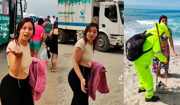 Tiktoker venezolana visitó las playas en Perú y se llevó una gran sorpresa por este motivo (Video)