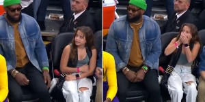 VIDEO: La divertida reacción de una niña al darse cuenta que tenía a su lado a LeBron James