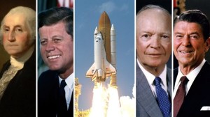 Los presidentes estadounidenses Kennedy, Washington, Reagan y Eisenhower llegarán al espacio