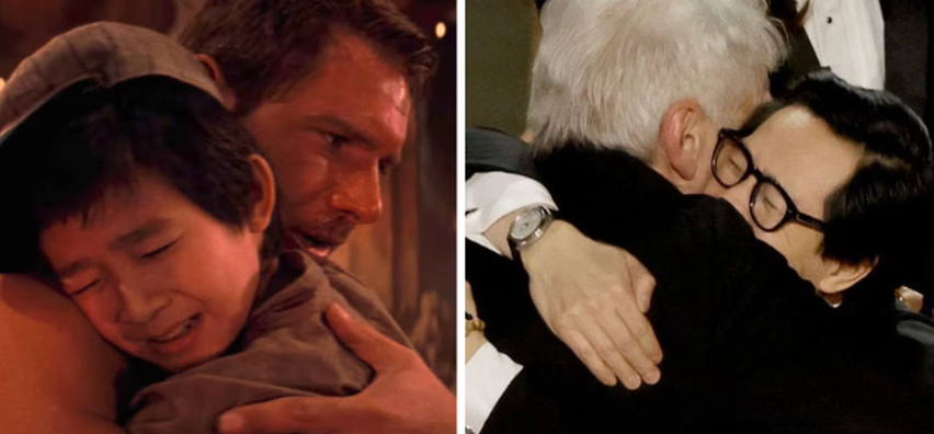 El emotivo encuentro de Harrison Ford y Ke Huy Quan que revivieron en los Óscar su abrazo de “Indiana Jones”