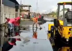 Derrame petrolero en carretera de Cabimas este #10Mar (Video)