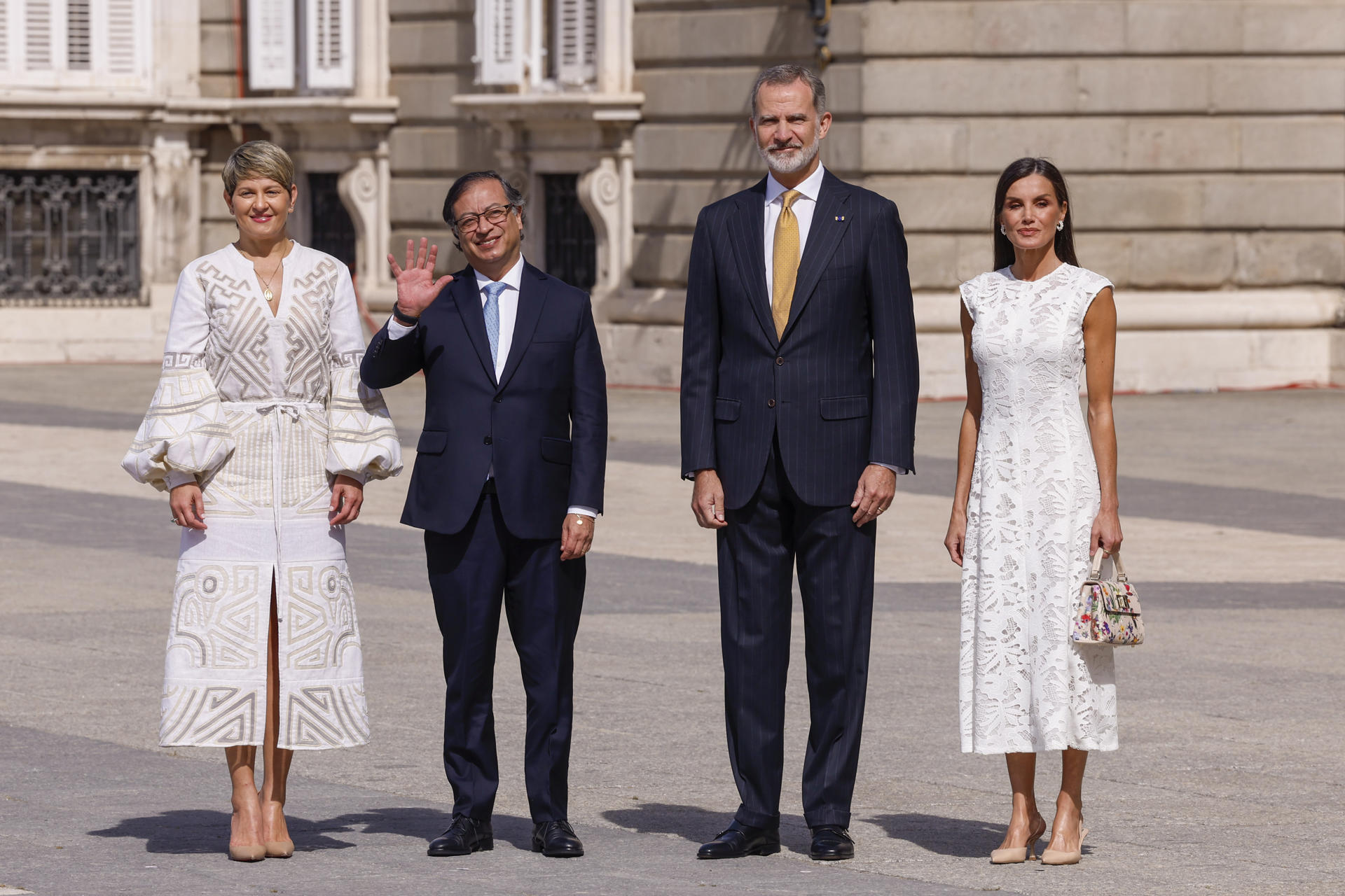 Los reyes de España reciben con honores a Gustavo Petro en su visita de Estado (FOTOS)