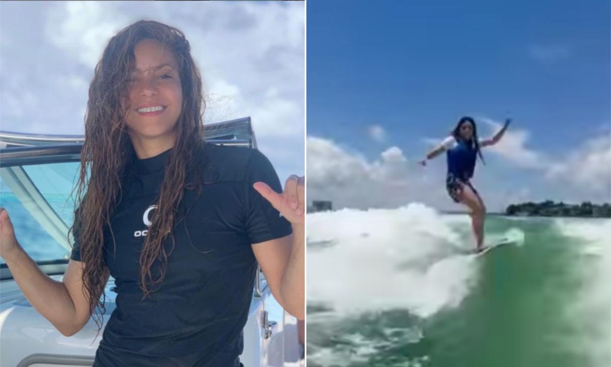 Shakira comparte video surfeando: ‘¿Qué no sabe hacer esta Mujer?’