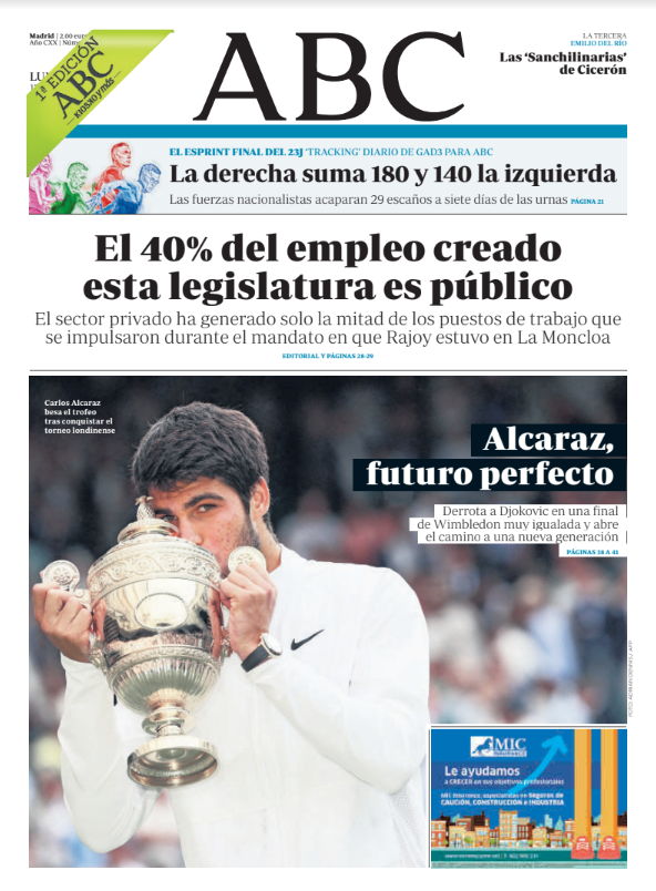 Portadas de la prensa internacional de este lunes 17 de julio de 2023