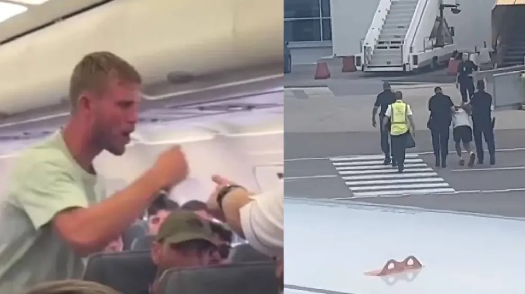 Boxeador intentó abrir la puerta de emergencia de un avión: la heroica reacción de los pasajeros (VIDEO)