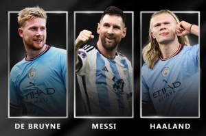 De Bruyne, Messi y Haaland, candidatos a jugador de la temporada 22/23 de la UEFA