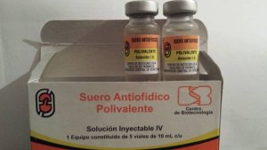 Emitieron alerta sobre la distribución de suero antiofídico falso en Venezuela (Comunicado)