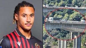 Alarma en Francia: futbolista amenaza con suicidarse saltando desde un puente (IMÁGENES)