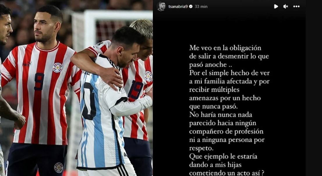Jugador paraguayo desmintió escupitajo a Messi: Les recomiendo que vean todas las imágenes