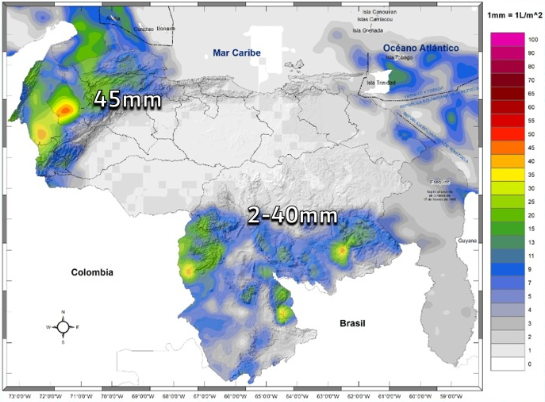 Los estados de Venezuela donde podría apreciarse actividad eléctrica este #20Nov, según Inameh