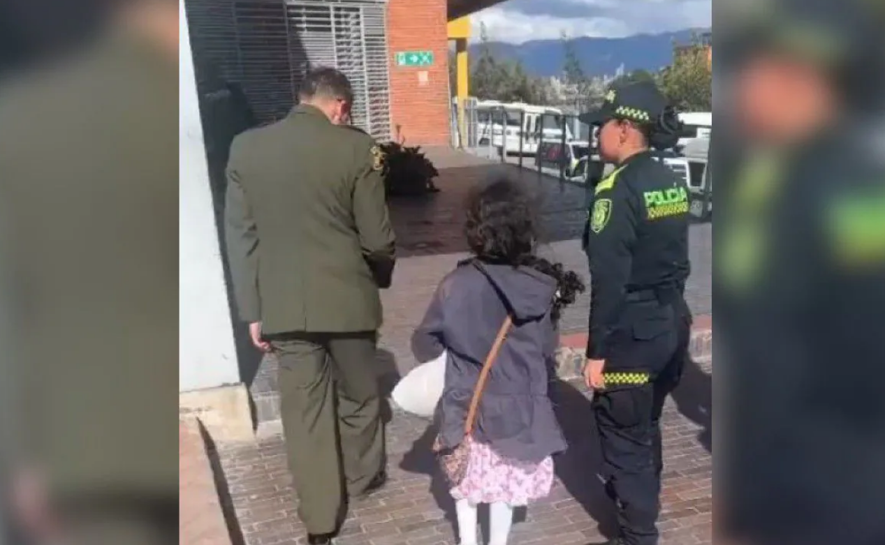 Policía de Colombia halló a la niña que tenía dos días desaparecida en Bogotá