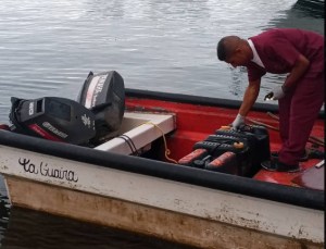 Cayeron cuatro personas que transportaban casi 300 paquetes de drogas en una embarcación en Vargas 