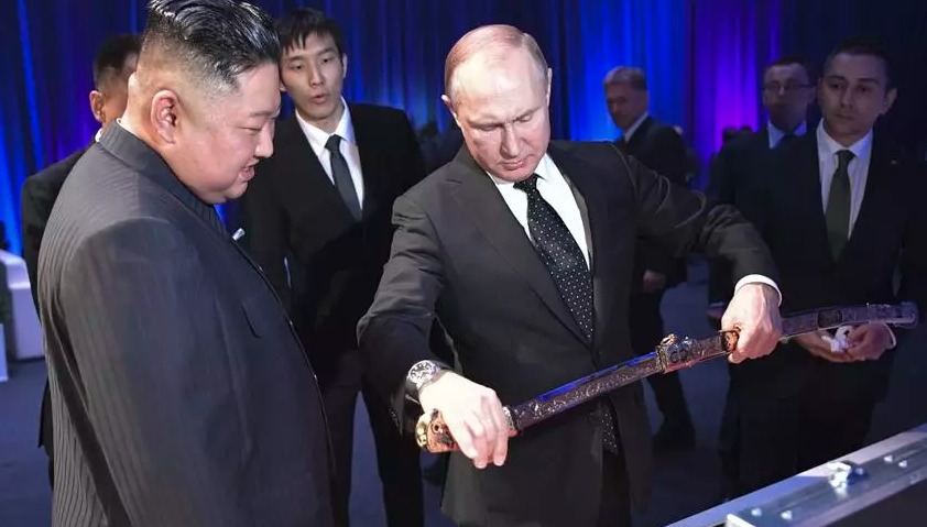Rusia estrecha lazos con Corea del Norte y Ucrania agita conciencias en Davos