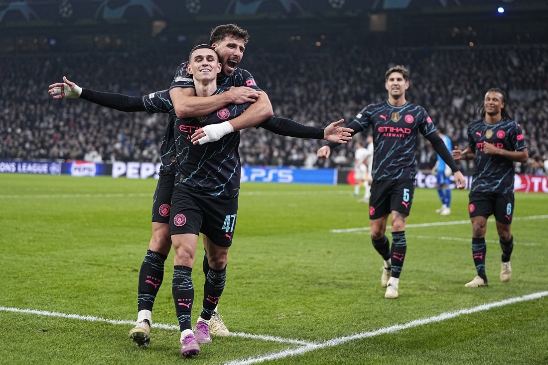 Un apabullante Manchester City encarriló su pase a cuartos de final tras vencer al Copenhague