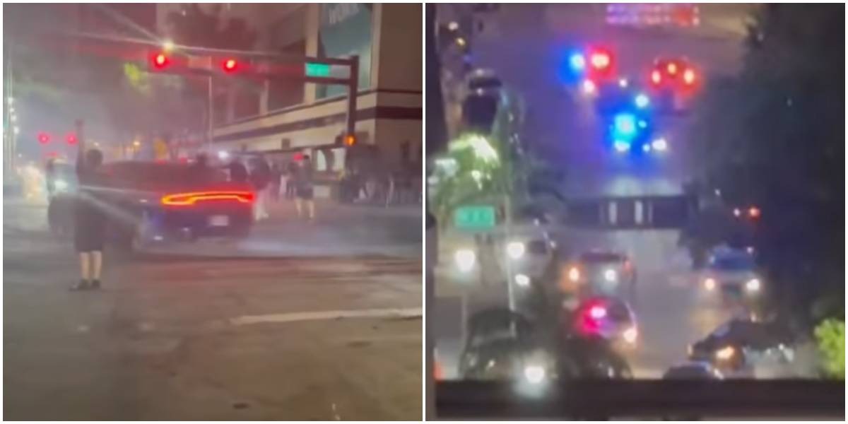 VIDEO: Conductores toman ilegalmente las calles de Miami para realizar peligrosos piques y piruetas