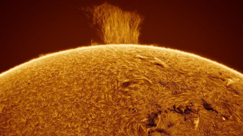 Las impresionantes imágenes del Sol tomadas por un astrofotógrafo aficionado