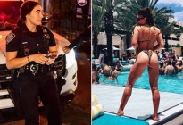 La policía más sexy de Nueva York demandó al departamento tras filtrarse una foto suya en topless