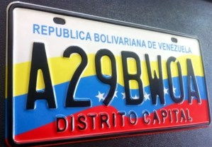 Requisitos para cambiar las placas de los carros en Venezuela