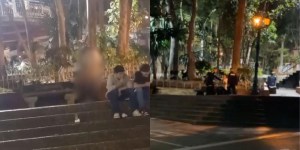 VIDEOS: Parejita perversa realizaba acto sexual a la vista de todos y cuando llegó la policía pasó lo peor