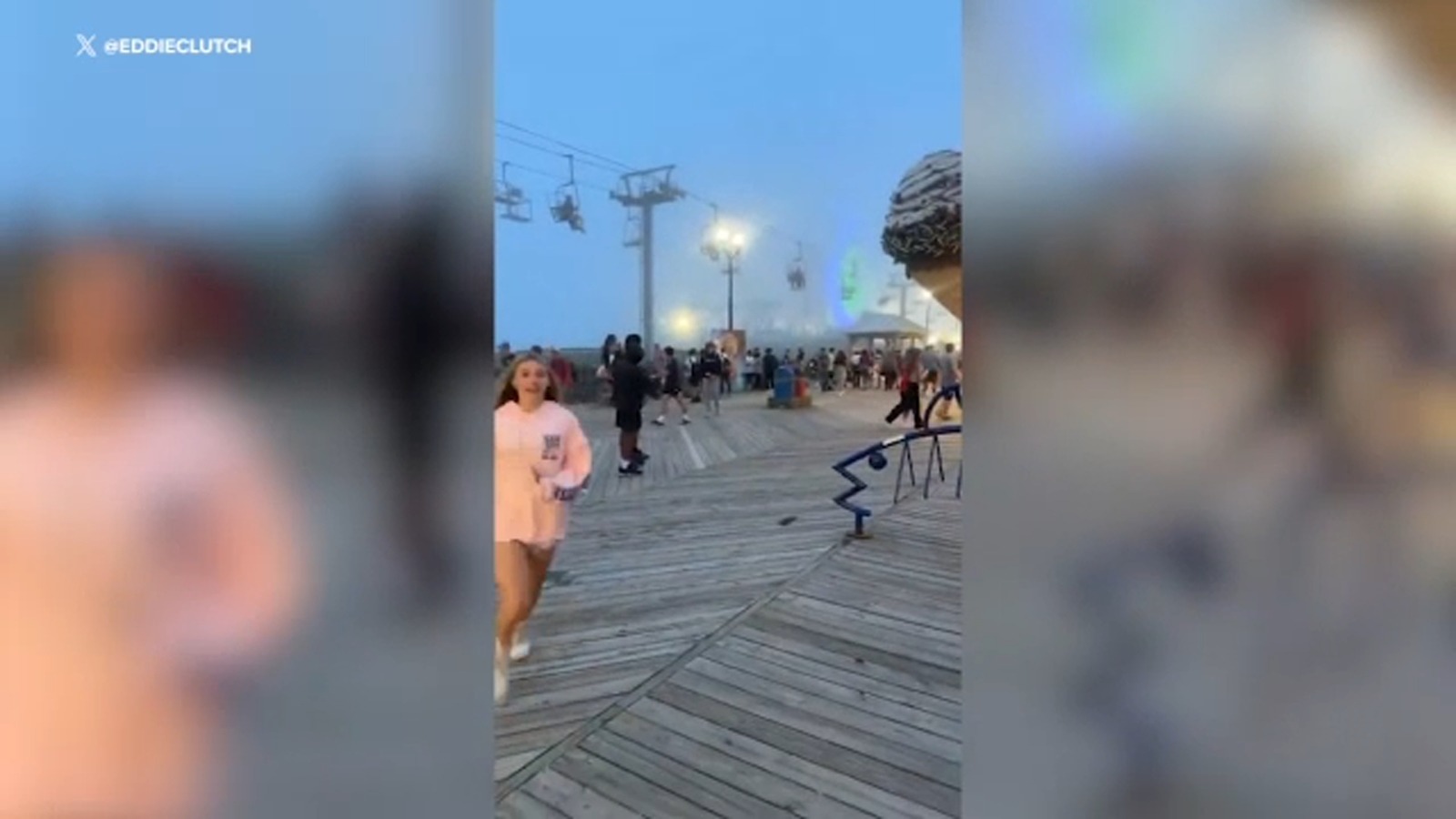 Falsa alarma de tiroteo causó pánico en paseo marítimo de Nueva Jersey (VIDEO)