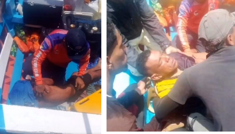 Rescatan a dos de los tres pescadores desaparecidos en La Guaira (Video)